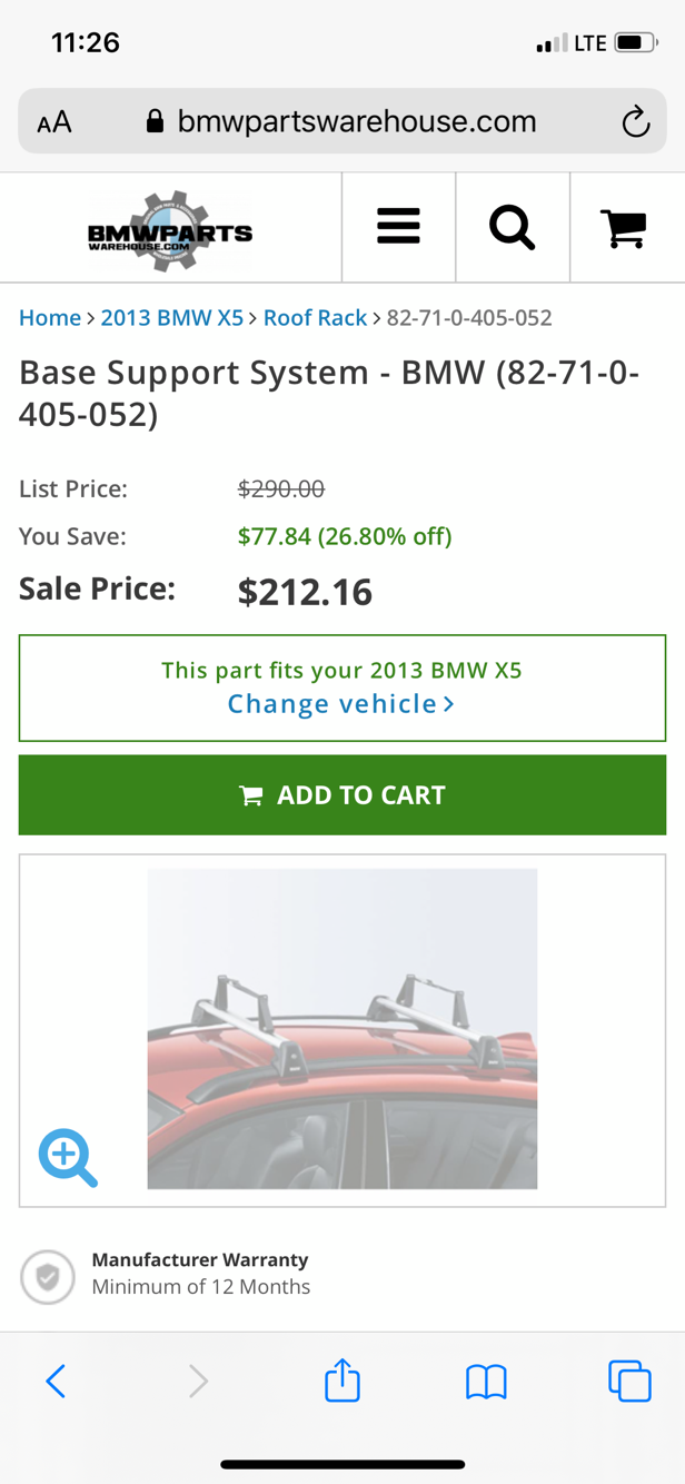 2020 bmw x5 discount roof rack